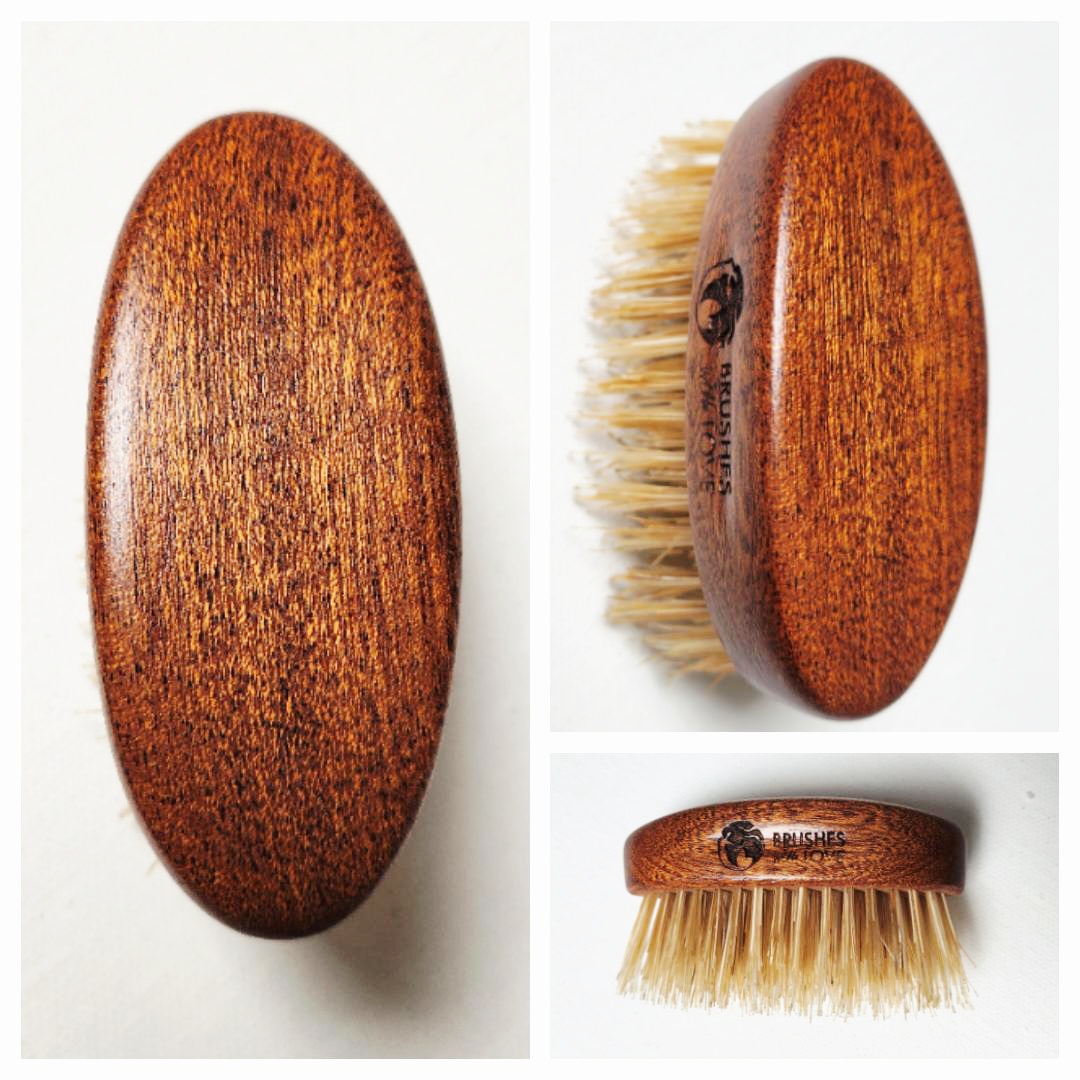 szczotka do brody mała Mahoń