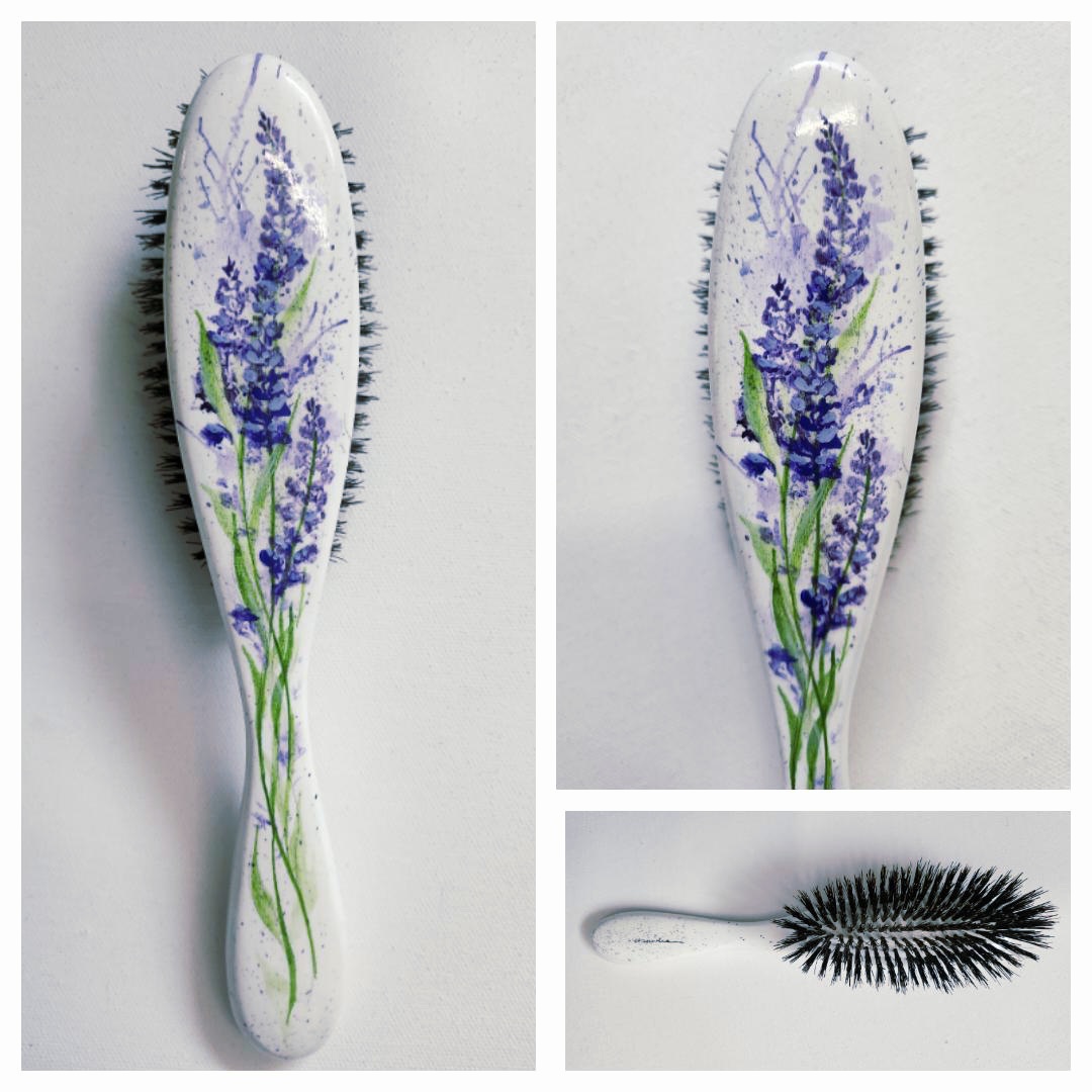 Szczotka do włosów średnia Lawenda