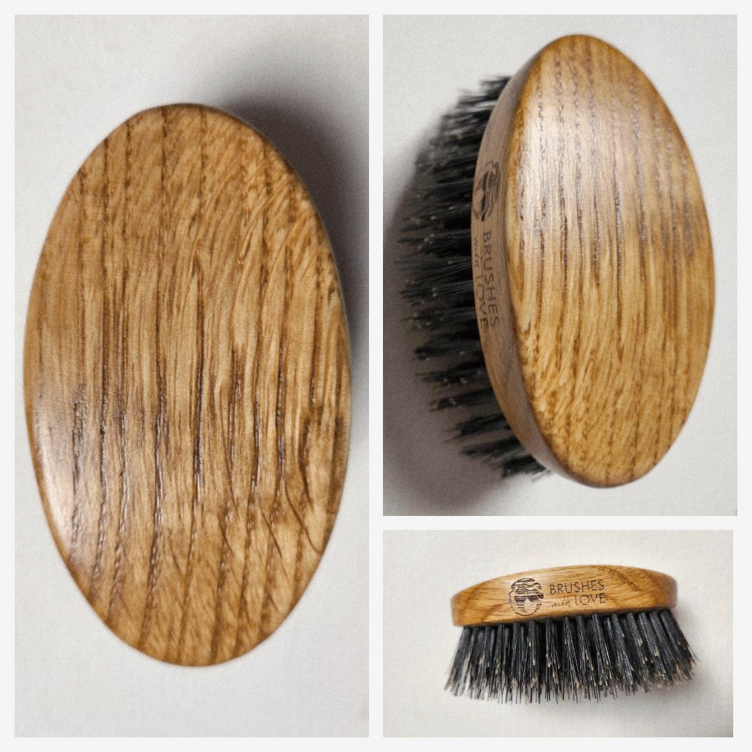 szczotka do brody duża Dębowa