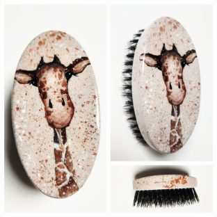 Szczotka do włosów torebkowa Żyrafa