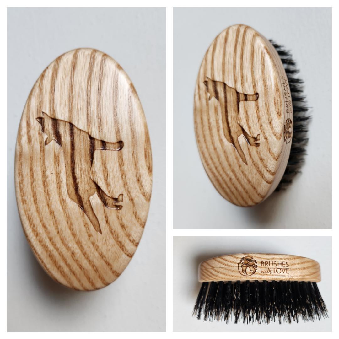 Szczotka do brody duża Wilk