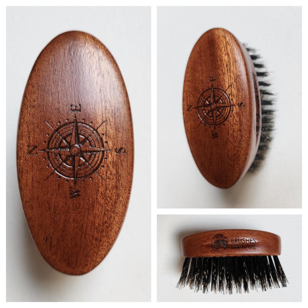 Szczotka do brody mała Róża wiatrów