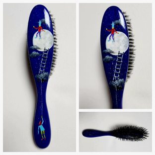 Szczotka do włosów średnia Księżycowe ludki