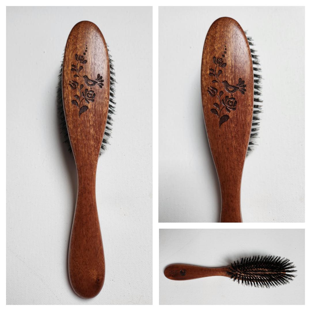 Szczotka do włosów średnia Ptaszek