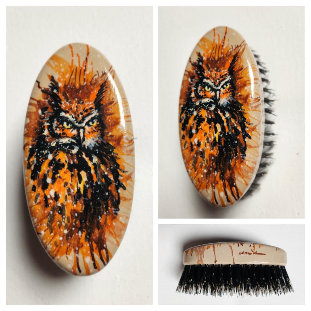 Szczotka do włosów torebkowa Sowa