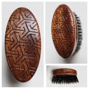 Szczotka do brody mała Heksagon