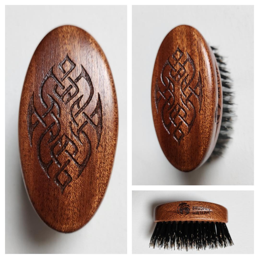 szczotka do brody mała Plecionka