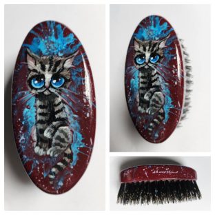 Szczotka do włosów torebkowa Koteczek